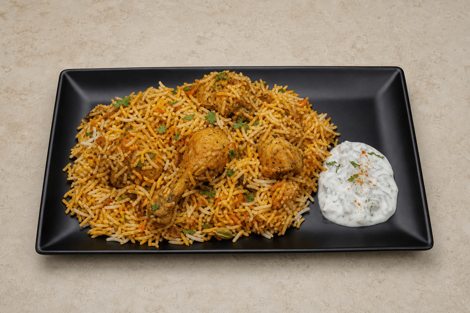 Photorealistic Chicken biryani box 073 P02 food image by VDAMO