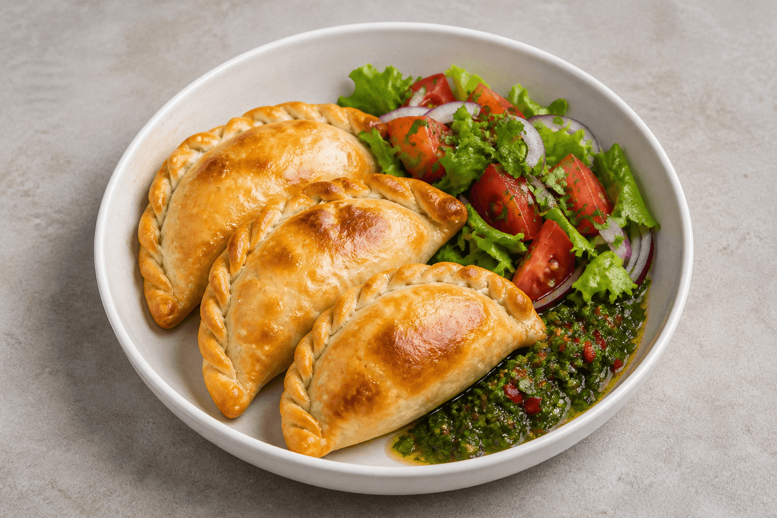 Photorealistic Latin empanada combo 052 P04 food image by VDAMO