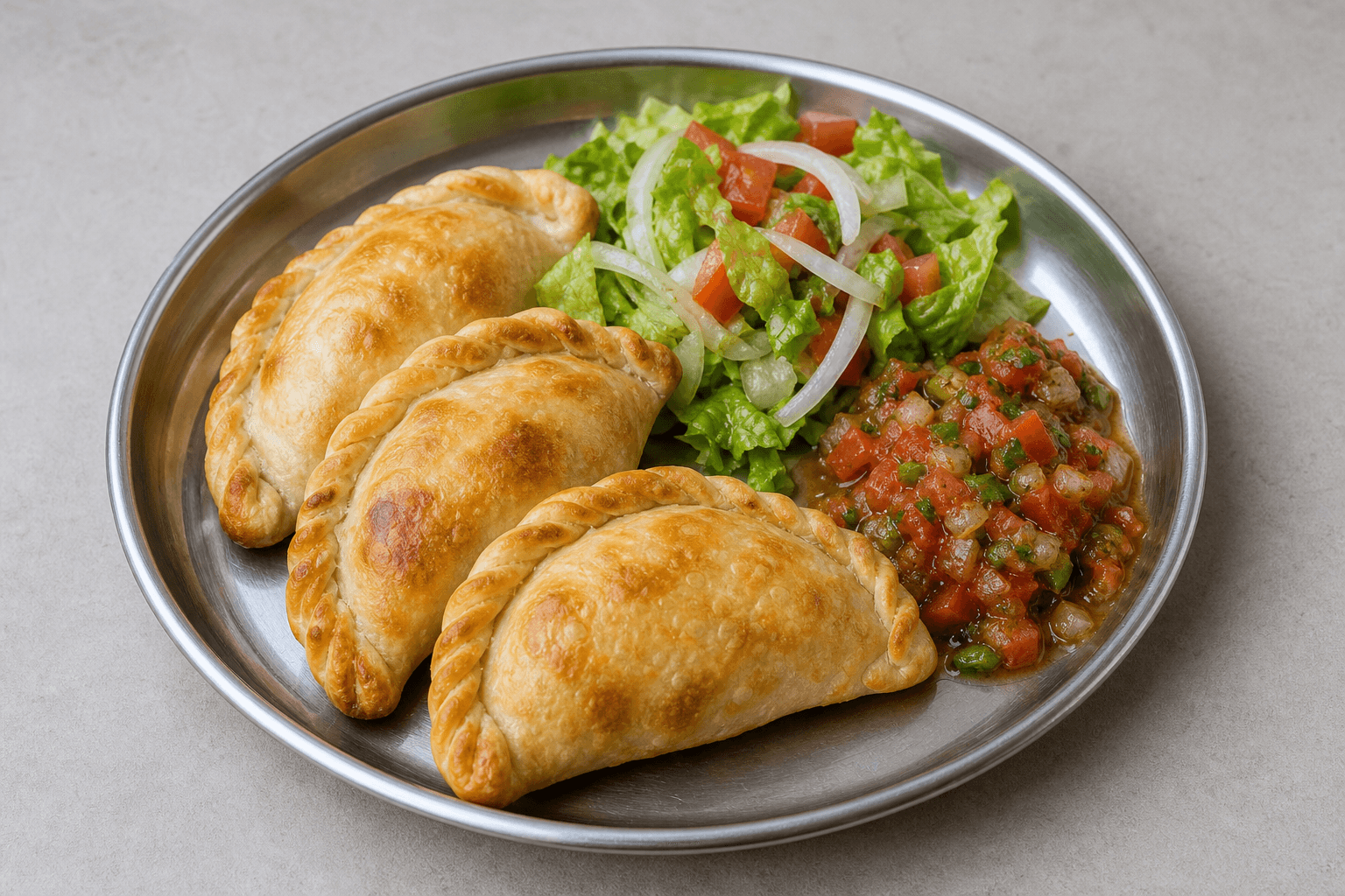 Photorealistic Latin empanada combo 060 P05 food image by VDAMO
