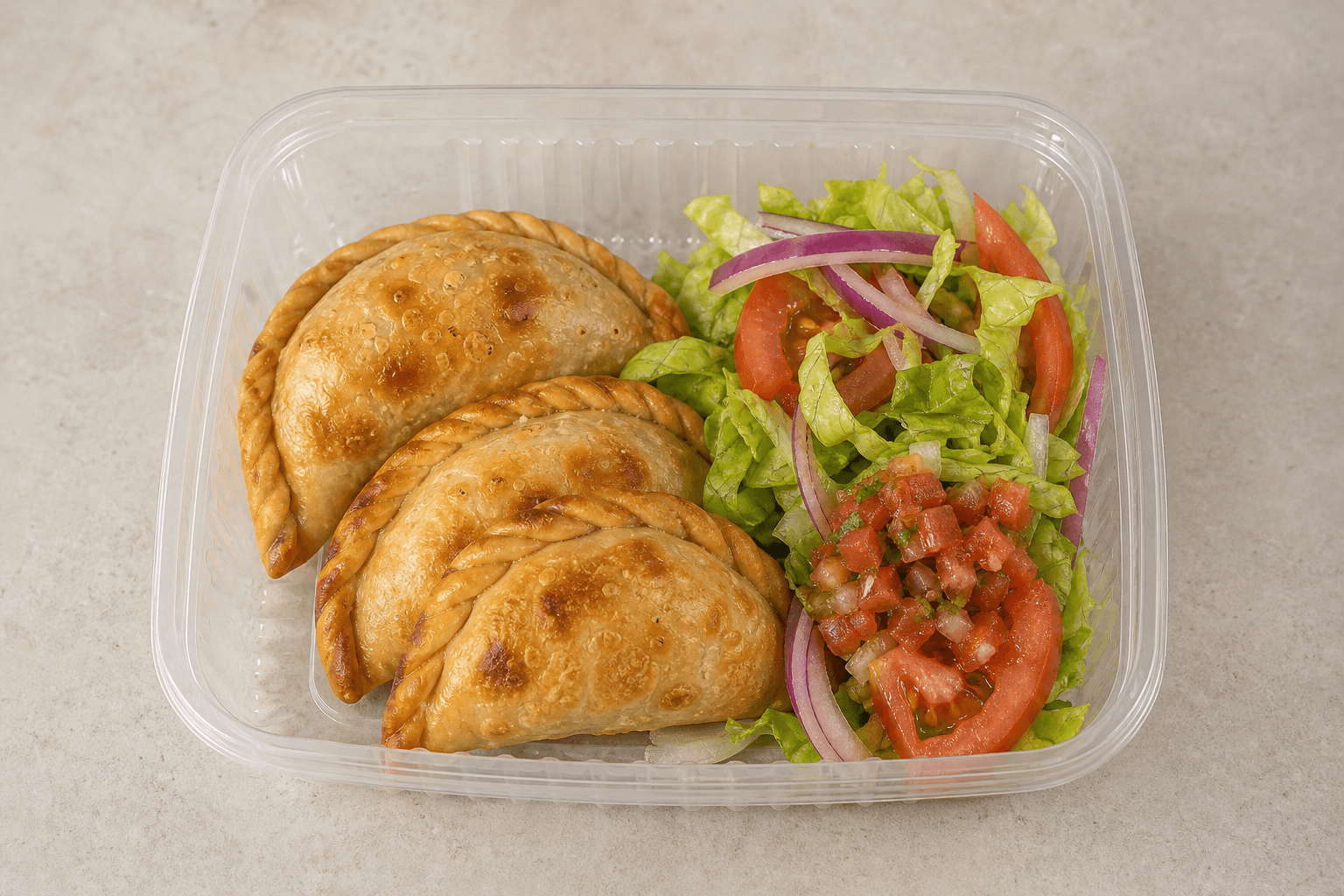 Photorealistic Latin empanada combo 092 P07 food image by VDAMO