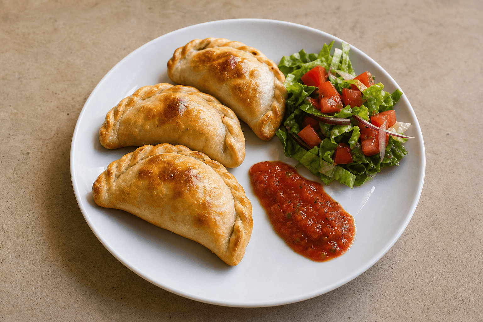 Photorealistic Latin empanada combo 148 P09 food image by VDAMO