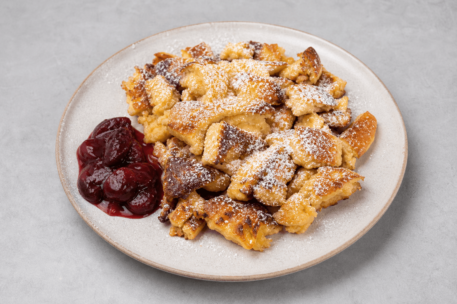 Photorealistic Kaiserschmarrn menu-main p03 food image by VDAMO