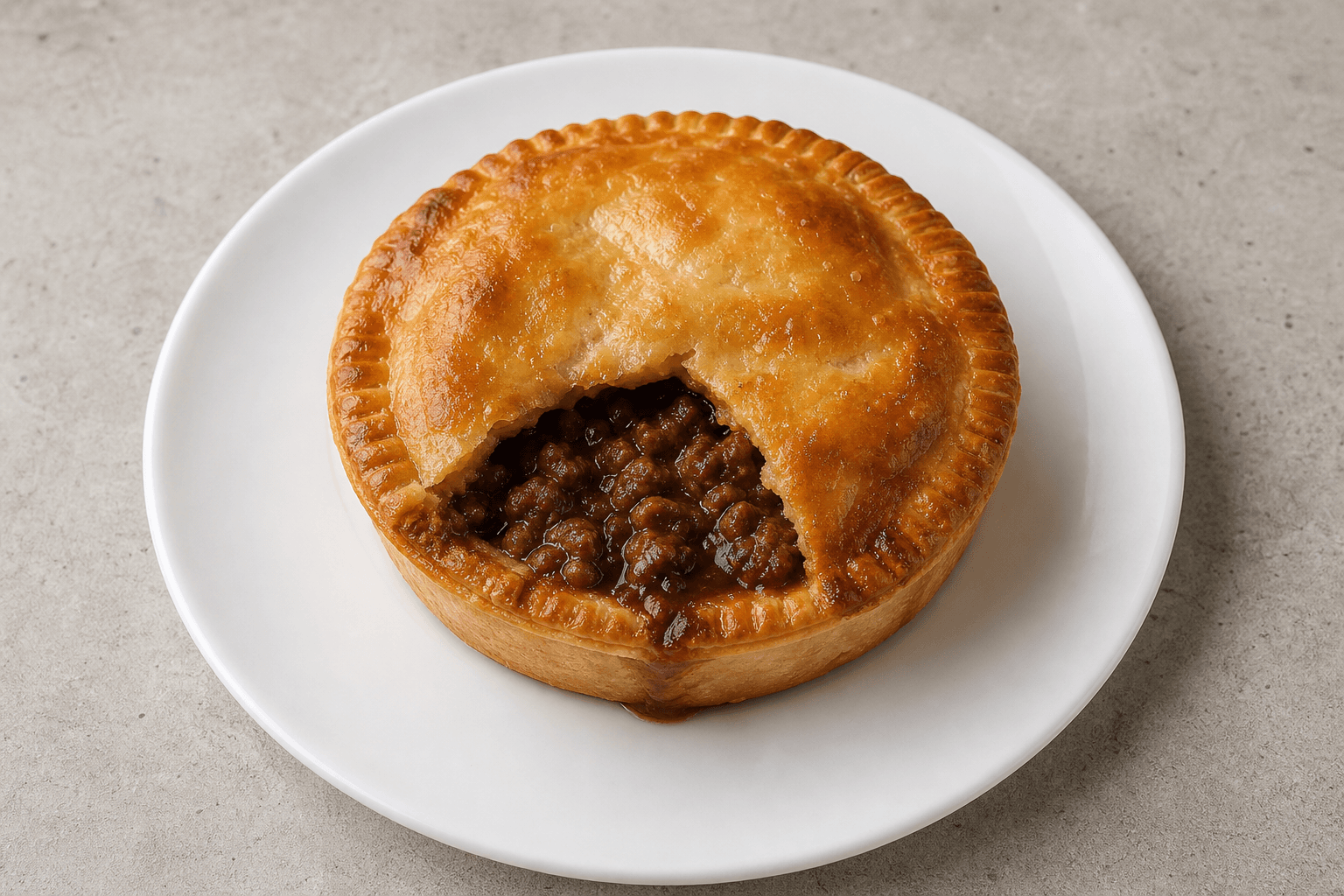 Photorealistic Australian meat pie menu-main p01 food image by VDAMO