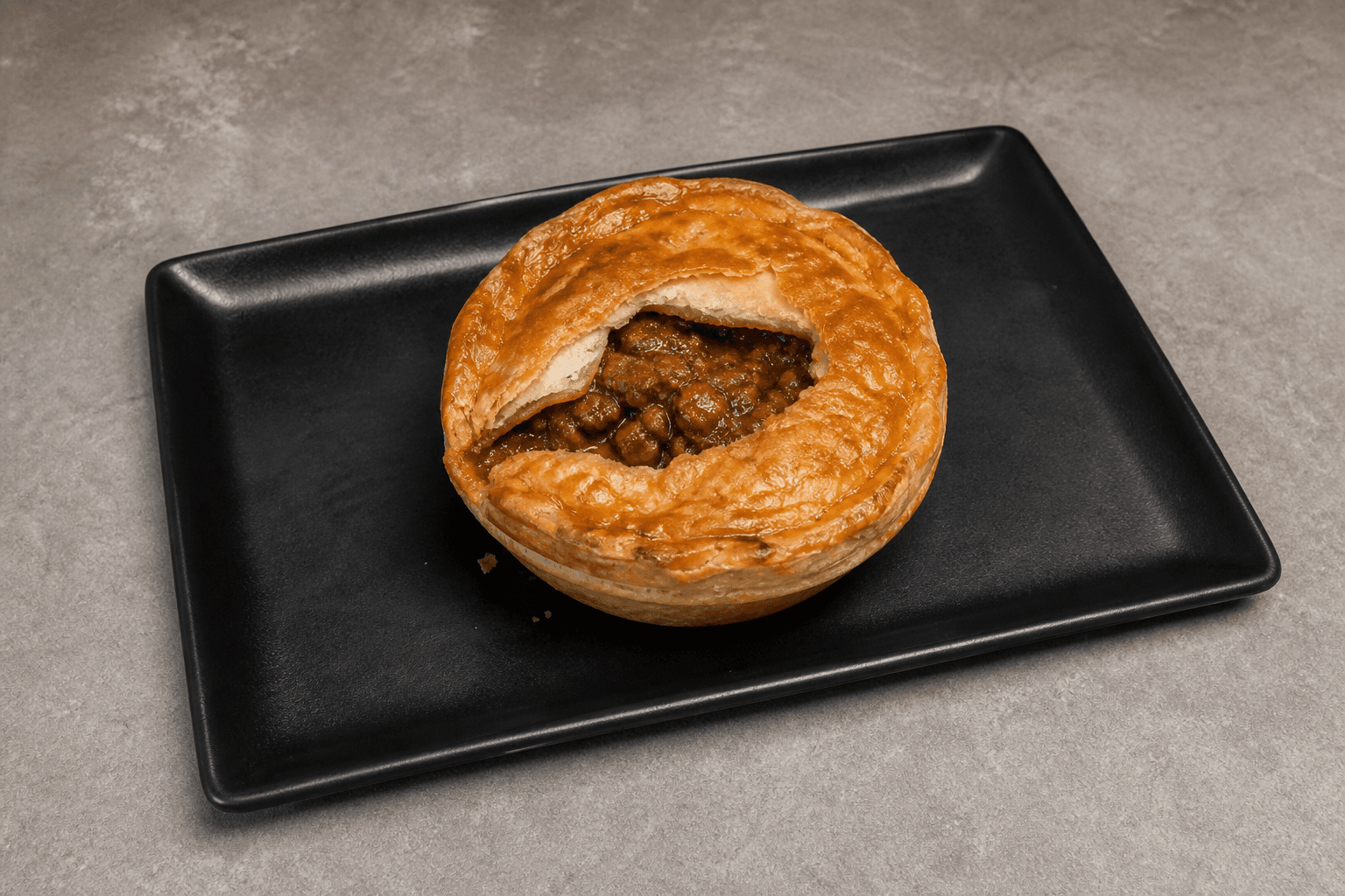 Photorealistic Australian meat pie menu-main p02 food image by VDAMO