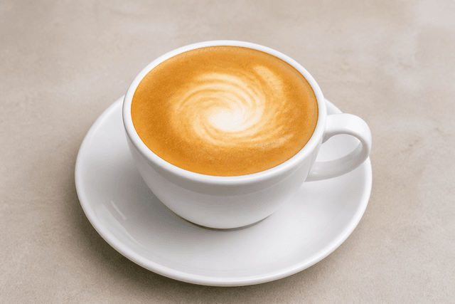 Photorealistic Flat white menu-main p01 food image by VDAMO