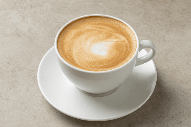 Photorealistic Flat white menu-main p09 food image by VDAMO