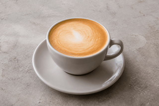Photorealistic Flat white menu-main p10 food image by VDAMO