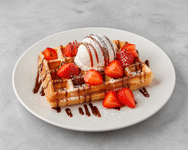 Photorealistic 比利时华夫饼 menu-main p02 food image by VDAMO