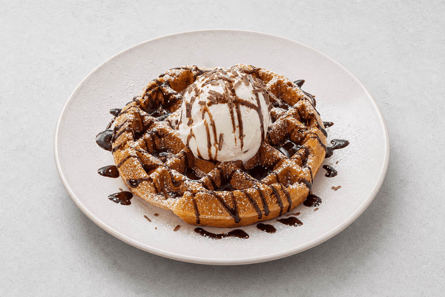 Photorealistic Belgian waffle menu-main p07 food image by VDAMO