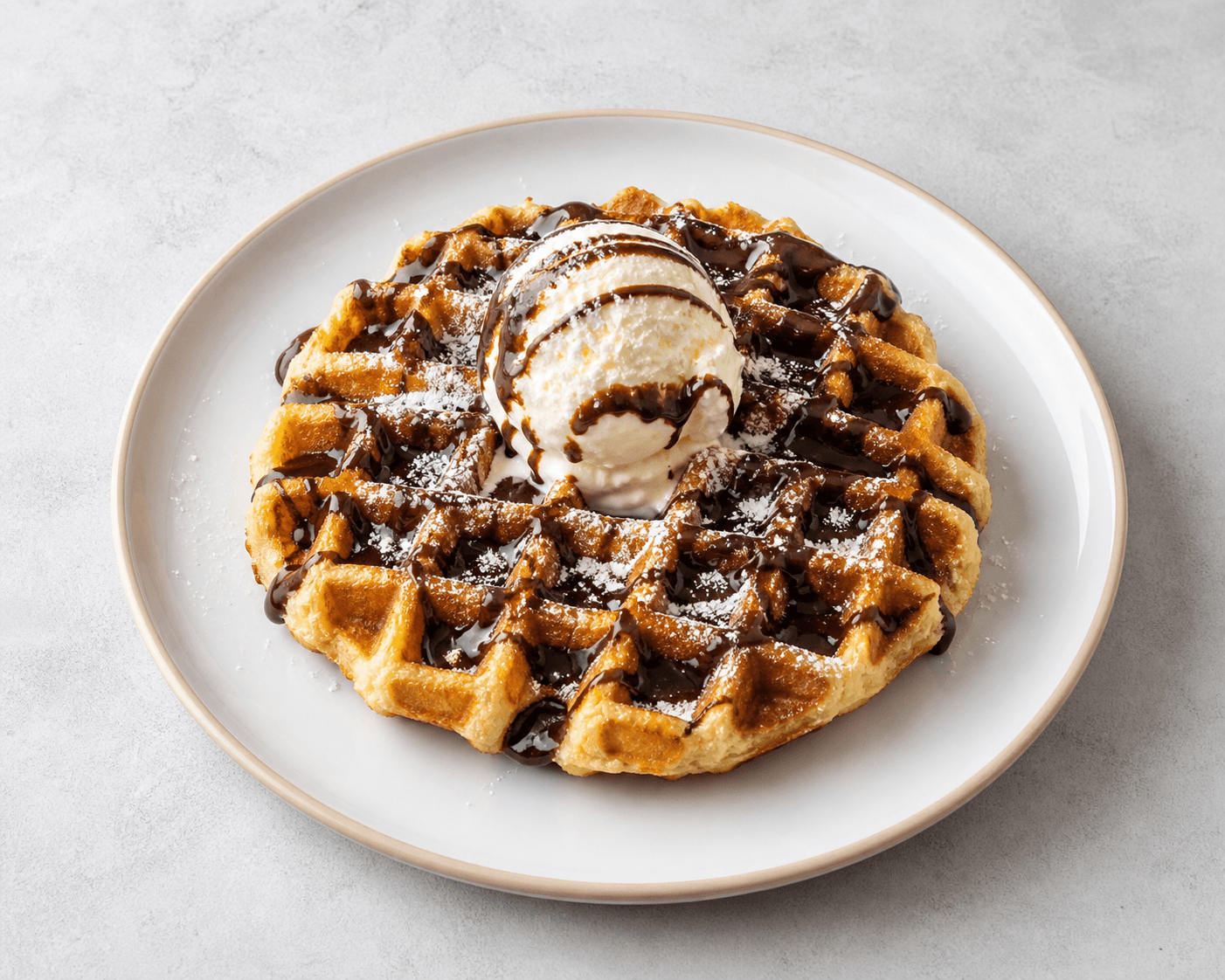 Photorealistic Belgian waffle menu-main p08 food image by VDAMO