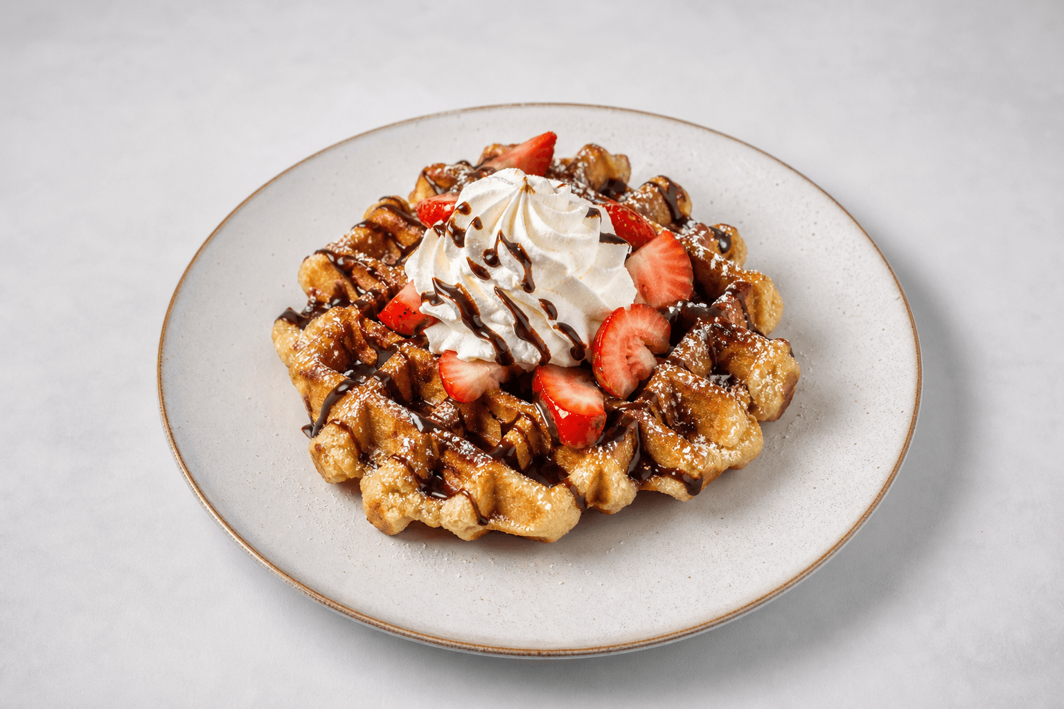 Photorealistic Belgian waffle menu-main p10 food image by VDAMO