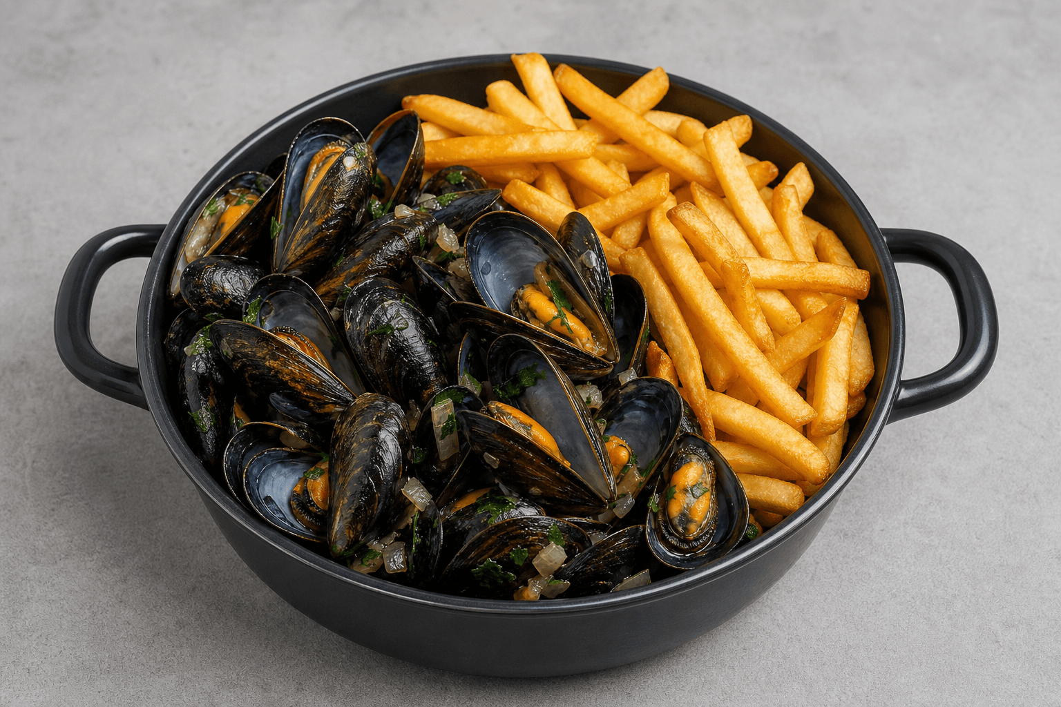 Photorealistic 比利时青口薯条 menu-main p02 food image by VDAMO
