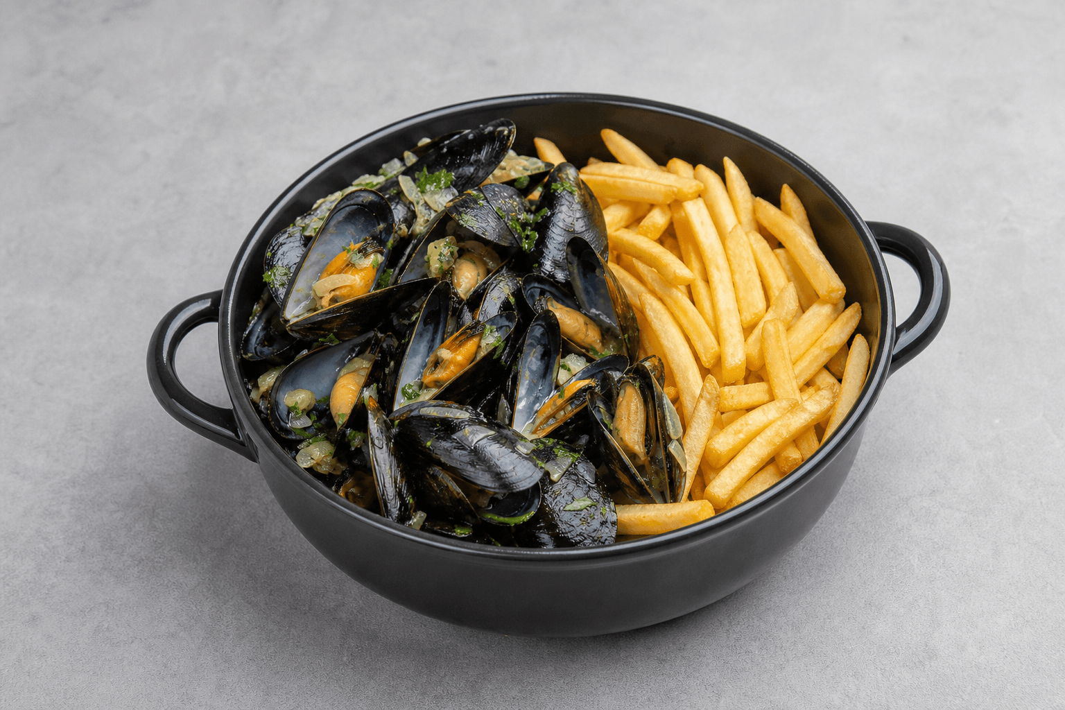 Photorealistic 比利时青口薯条 menu-main p10 food image by VDAMO