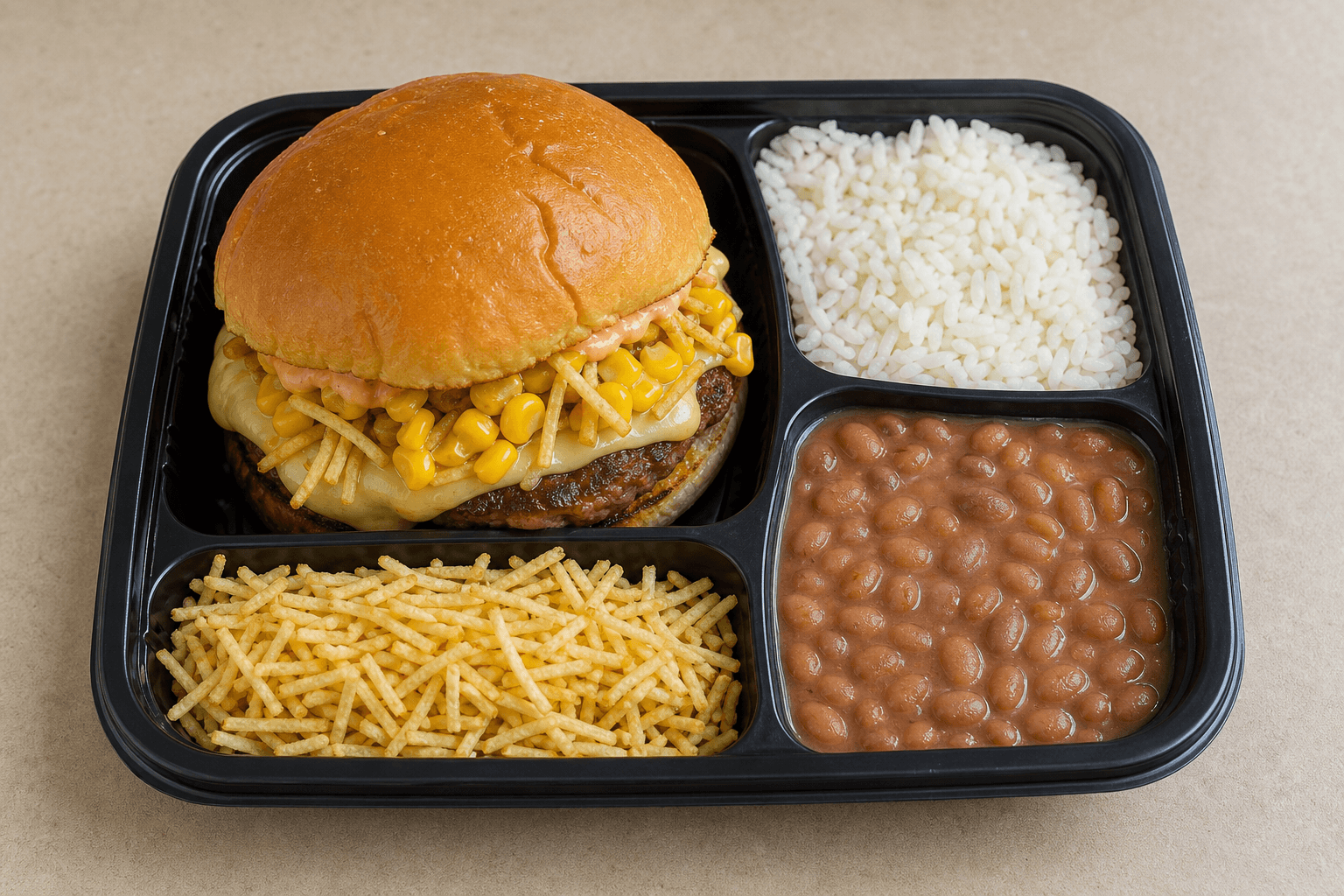 Photorealistic Brazilian X-burger style 166 P08 food image by VDAMO