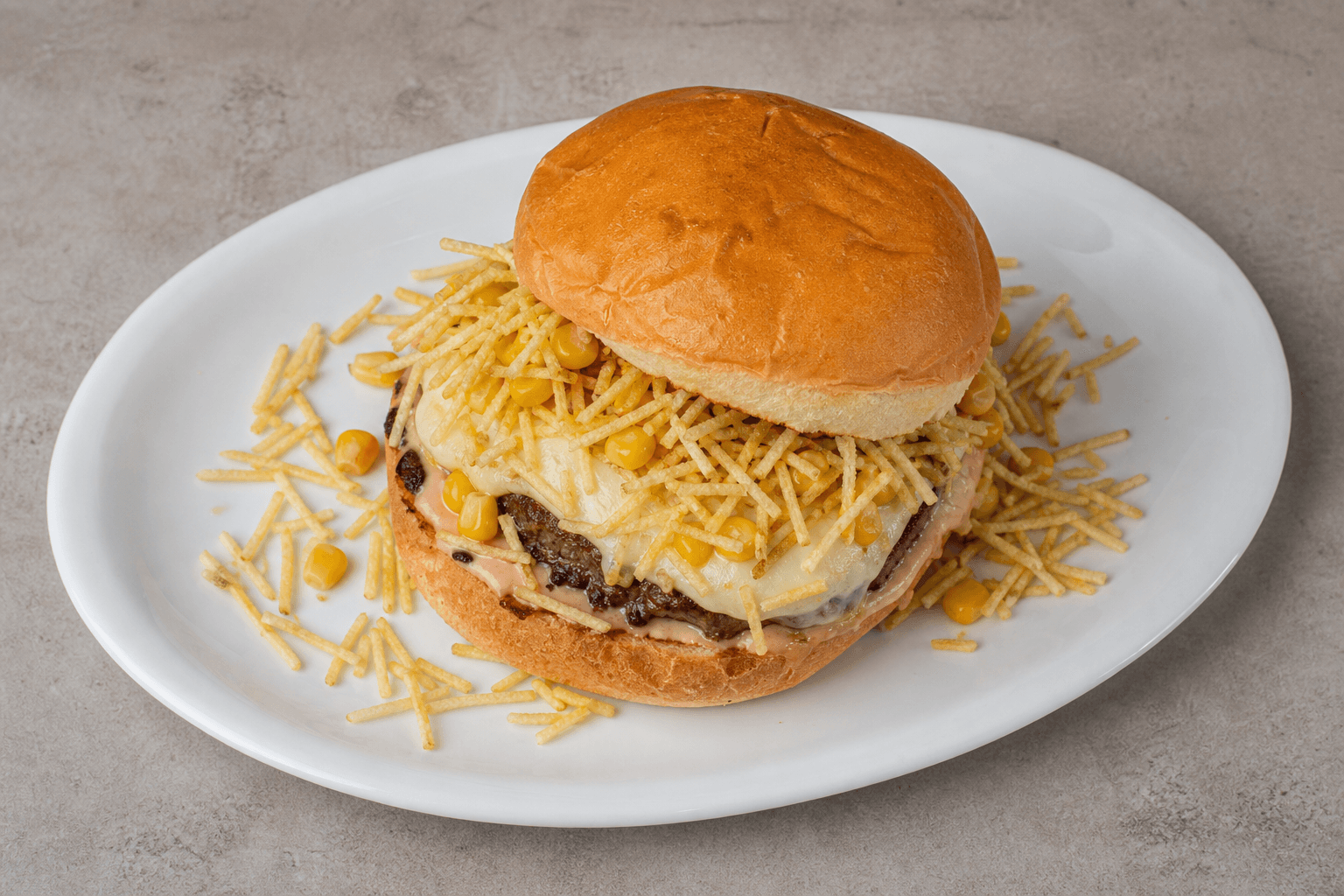 Photorealistic Brazilian X-burger style 178 P03 food image by VDAMO
