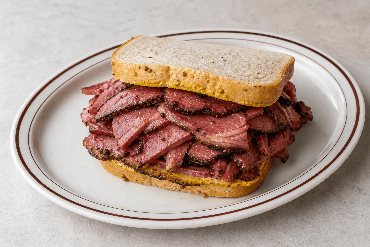VDAMO Speisebild: Montreal smoked meat sandwich P03