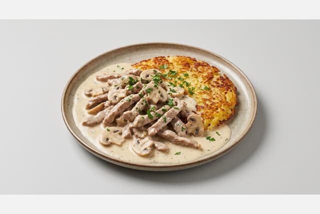 Photorealistic Zurcher geschnetzeltes menu-main p05 food image by VDAMO