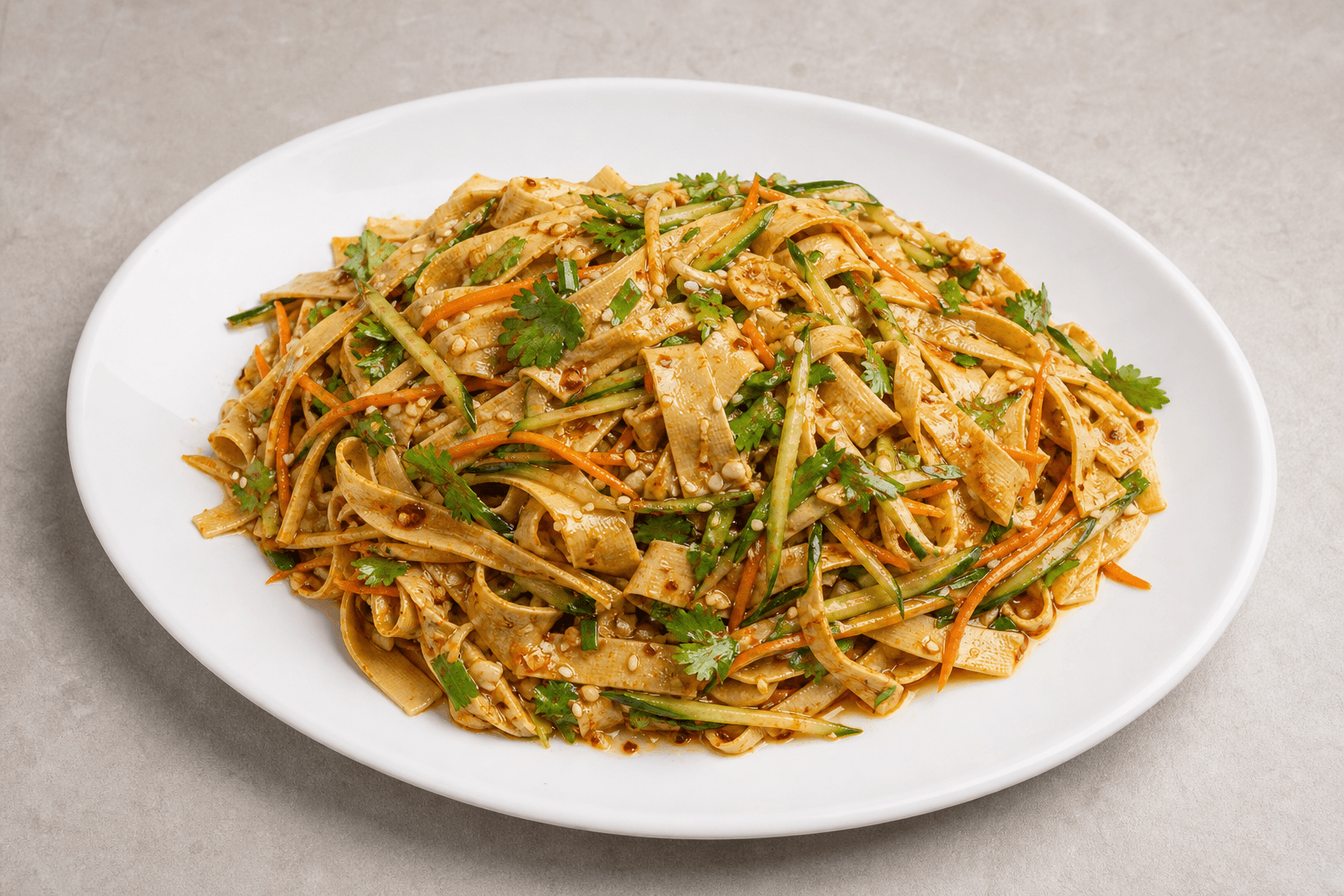 Photorealistic Bean curd sheet salad menu-main p03 food image by VDAMO