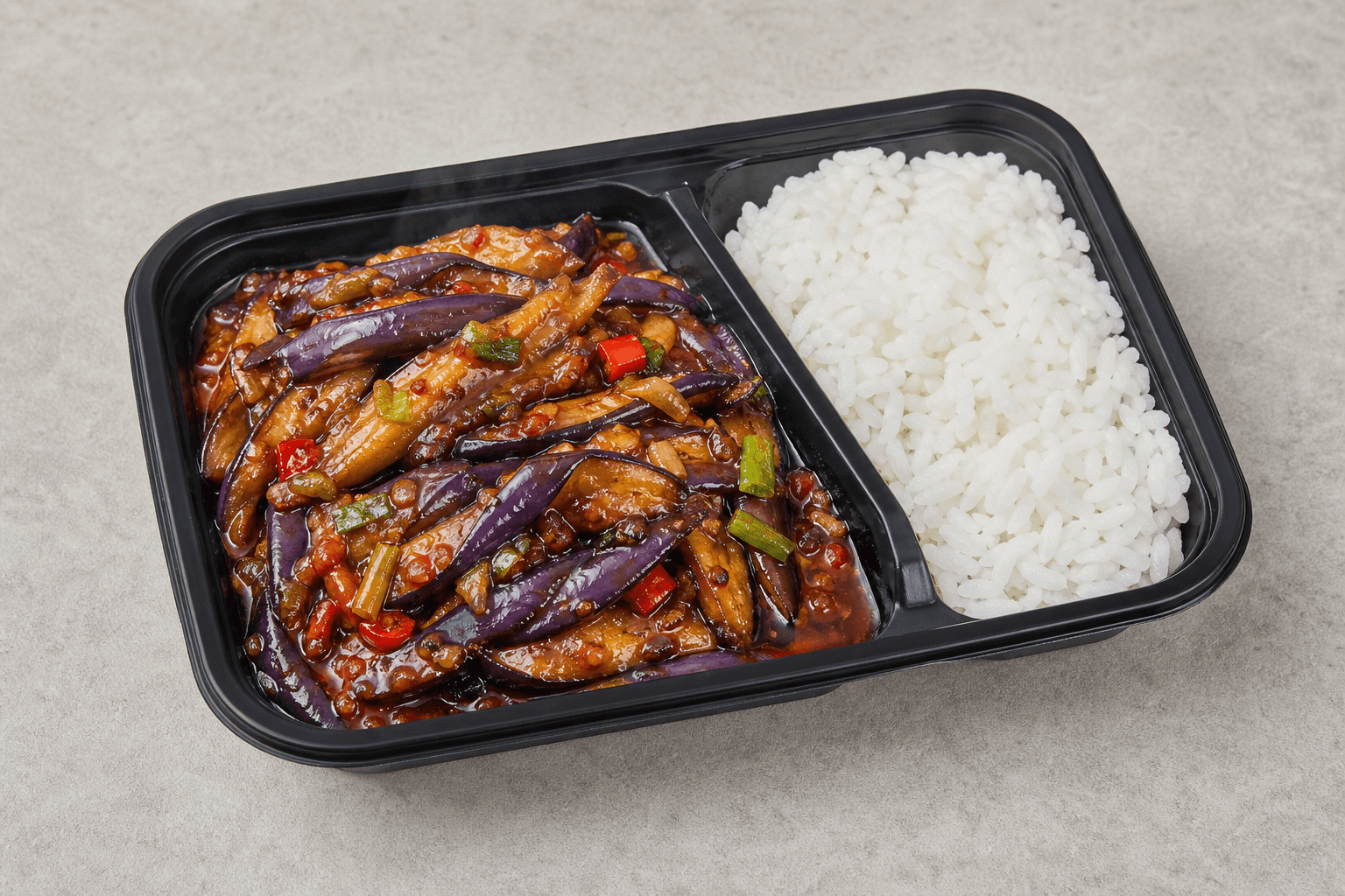 Photorealistic Fish fragrant eggplant menu-main p08 food image by VDAMO