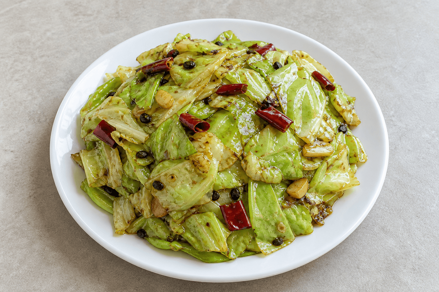 Photorealistic Hand-torn cabbage menu-main p09 food image by VDAMO