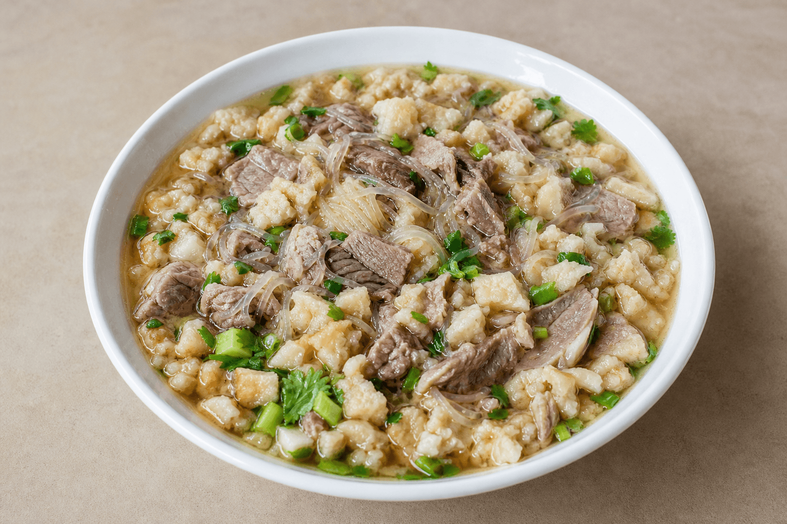 Photorealistic Lamb paomo menu-main p01 food image by VDAMO