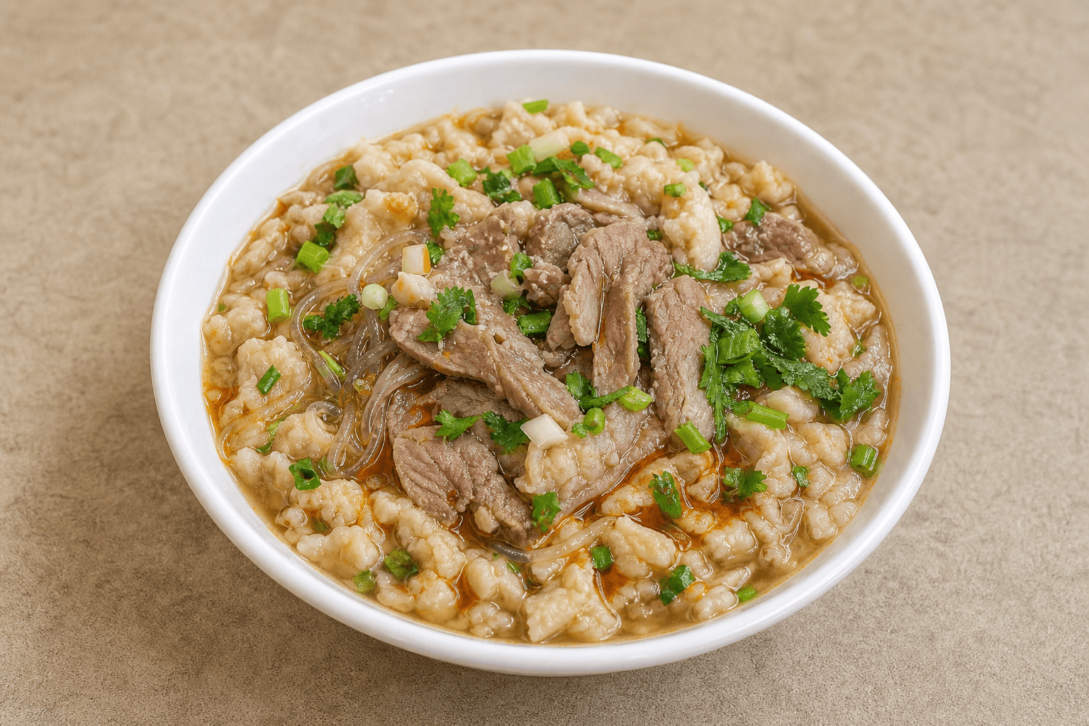 Photorealistic Lamb paomo menu-main p09 food image by VDAMO