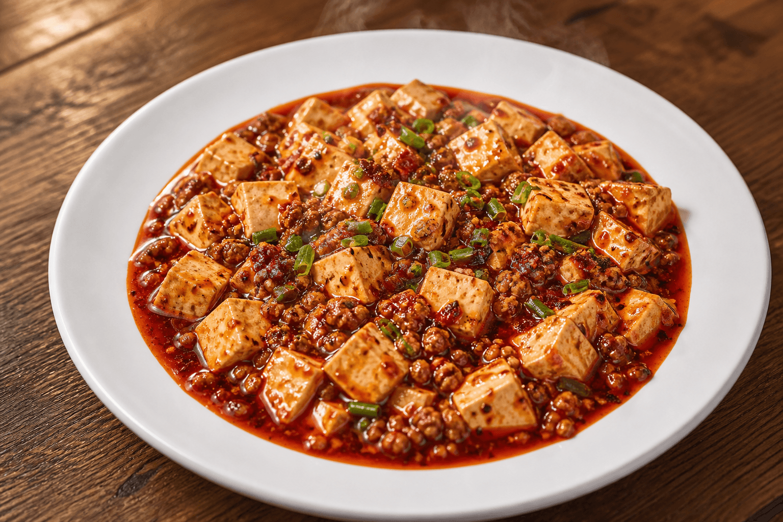 Photorealistic Mapo tofu menu-main food image by VDAMO