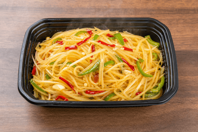 Photorealistic Sour and spicy shredded potato menu-main p06 food image by VDAMO