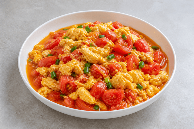 Immagine food VDAMO: Tomato egg stir fry P04