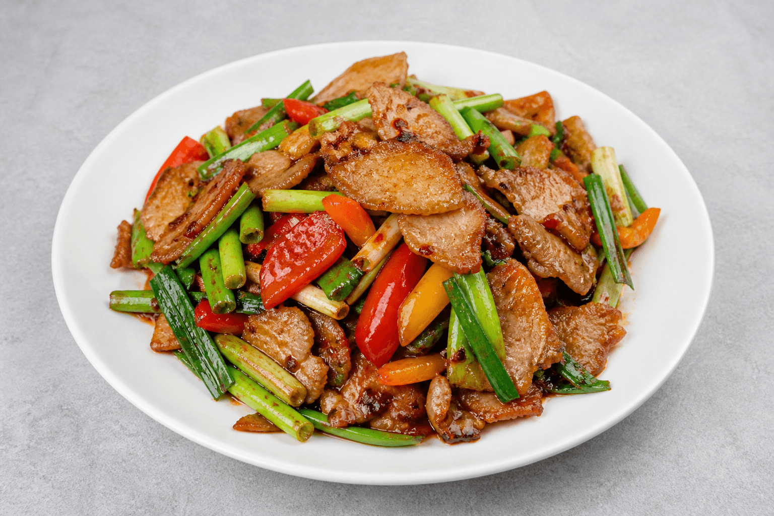 Photorealistic Twice cooked pork menu-main p01 food image by VDAMO