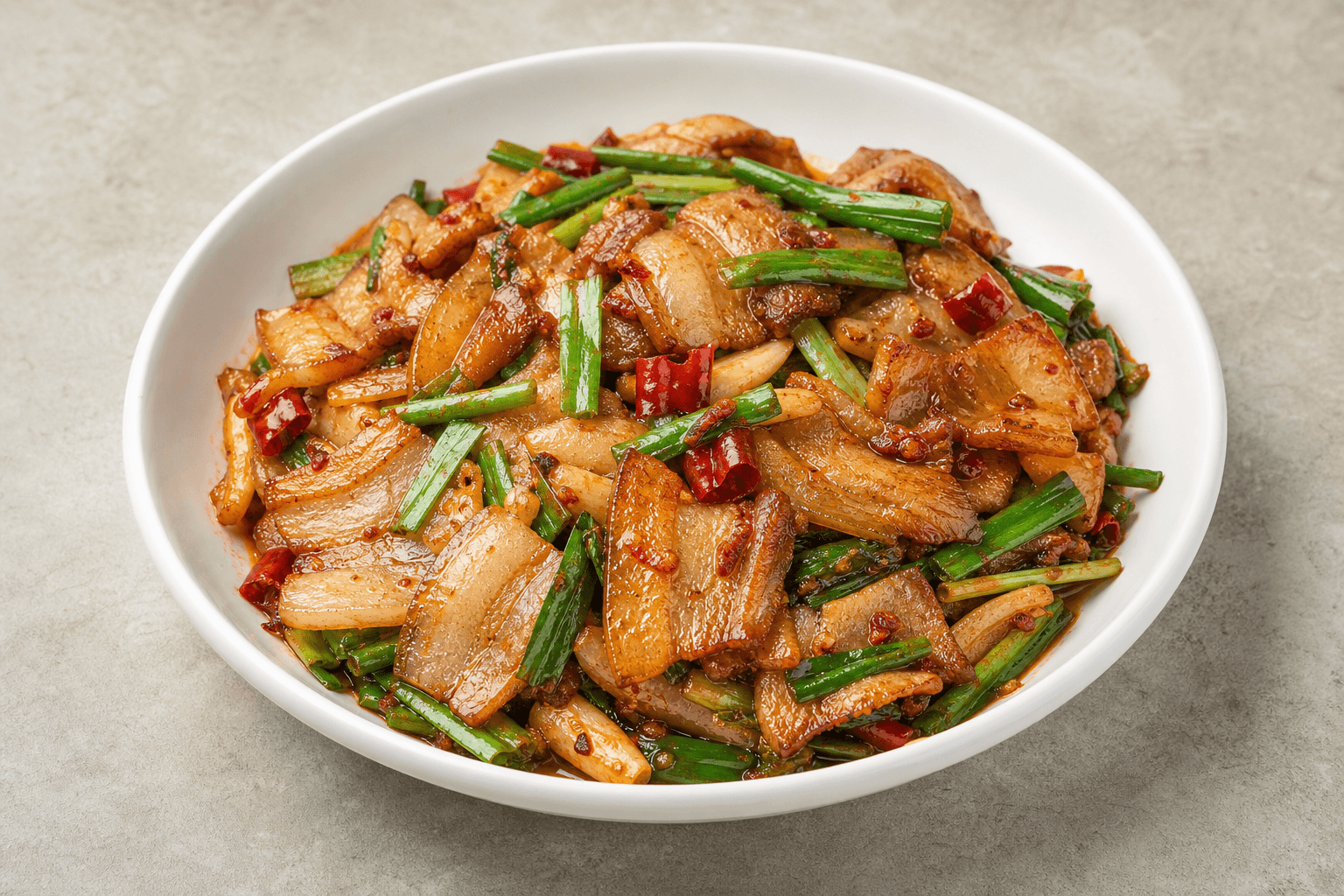 Photorealistic Twice cooked pork menu-main p04 food image by VDAMO