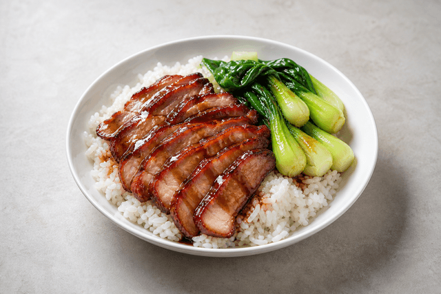 Photorealistic Char siu rice menu-main p04 food image by VDAMO