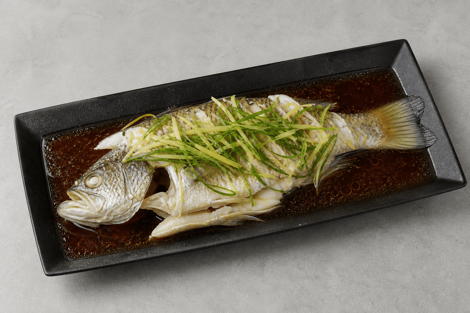VDAMO Speisebild: Steamed fish with soy sauce menu-main p02