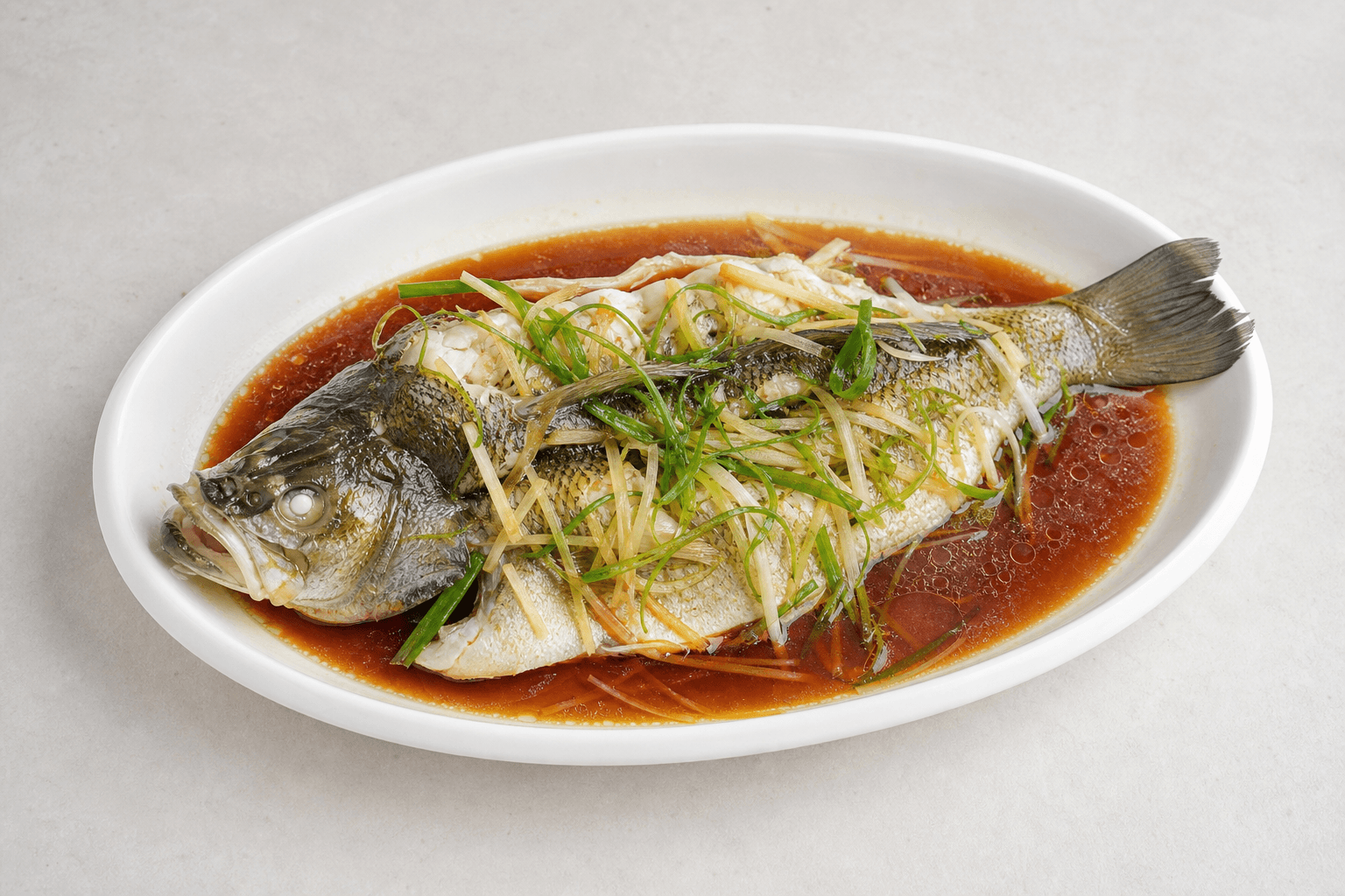 VDAMO Speisebild: Steamed fish with soy sauce menu-main p04