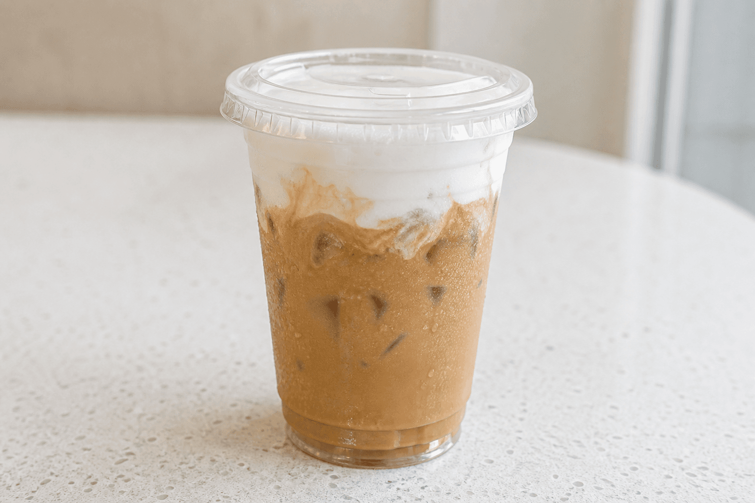 Photorealistic Coconut cloud latte menu-main p01 food image by VDAMO