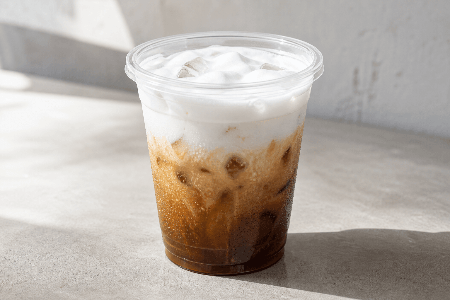 Photorealistic Coconut cloud latte menu-main p06 food image by VDAMO