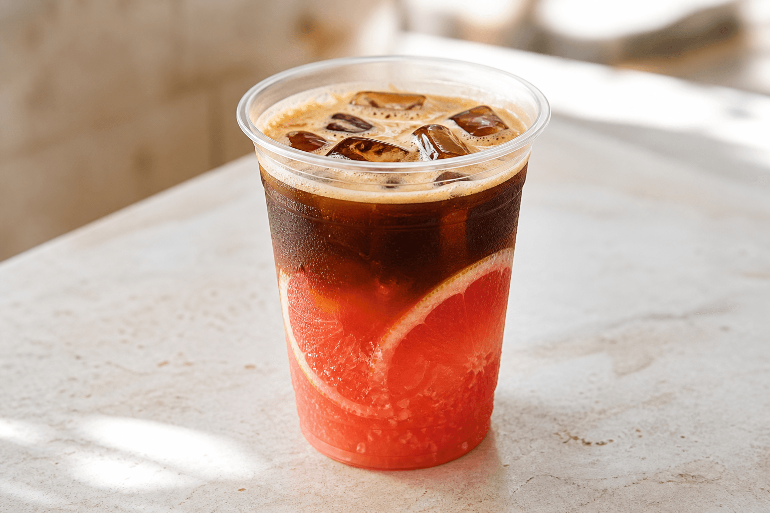 Photorealistic Grapefruit Americano menu-main p07 food image by VDAMO