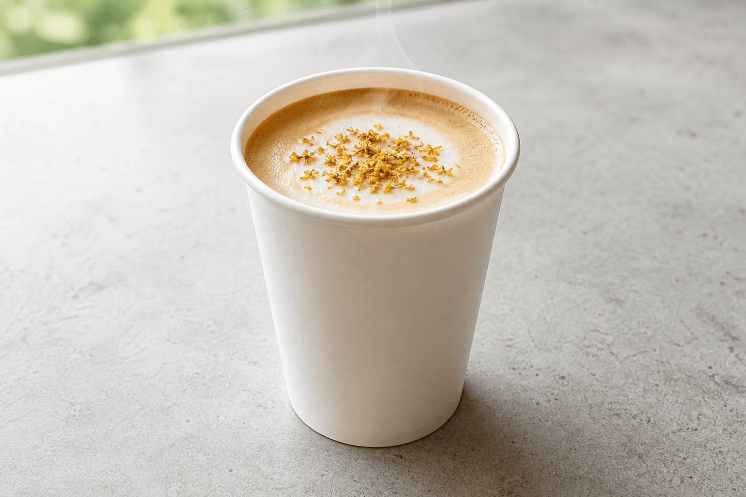 Photorealistic Osmanthus latte menu-main p09 food image by VDAMO