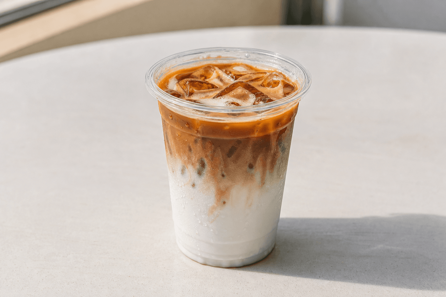 Photorealistic Raw coconut latte menu-main p10 food image by VDAMO