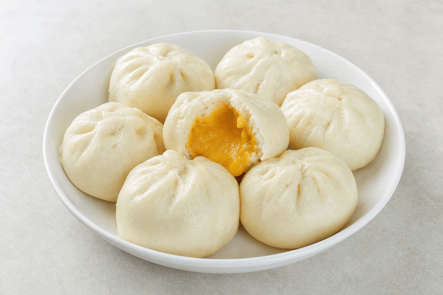 Photorealistic Custard bun menu-main p04 food image by VDAMO