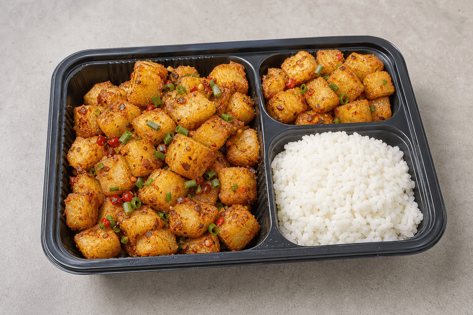 Photorealistic Crispy potato bites menu-main p08 food image by VDAMO