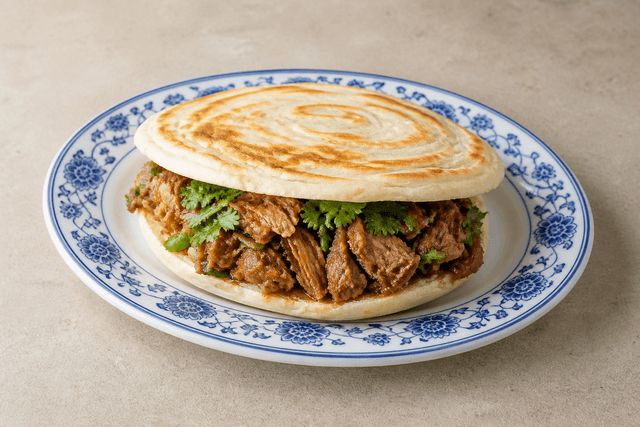 Photorealistic Roujiamo menu-main p03 food image by VDAMO