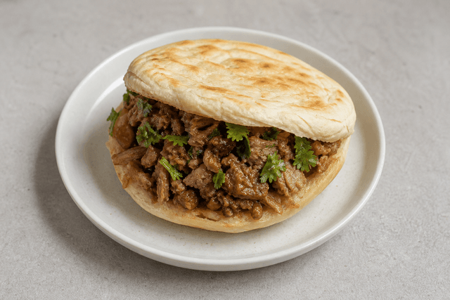 Photorealistic Roujiamo menu-main p09 food image by VDAMO