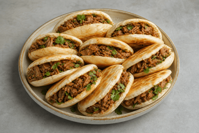 Photorealistic Roujiamo menu-main p10 food image by VDAMO