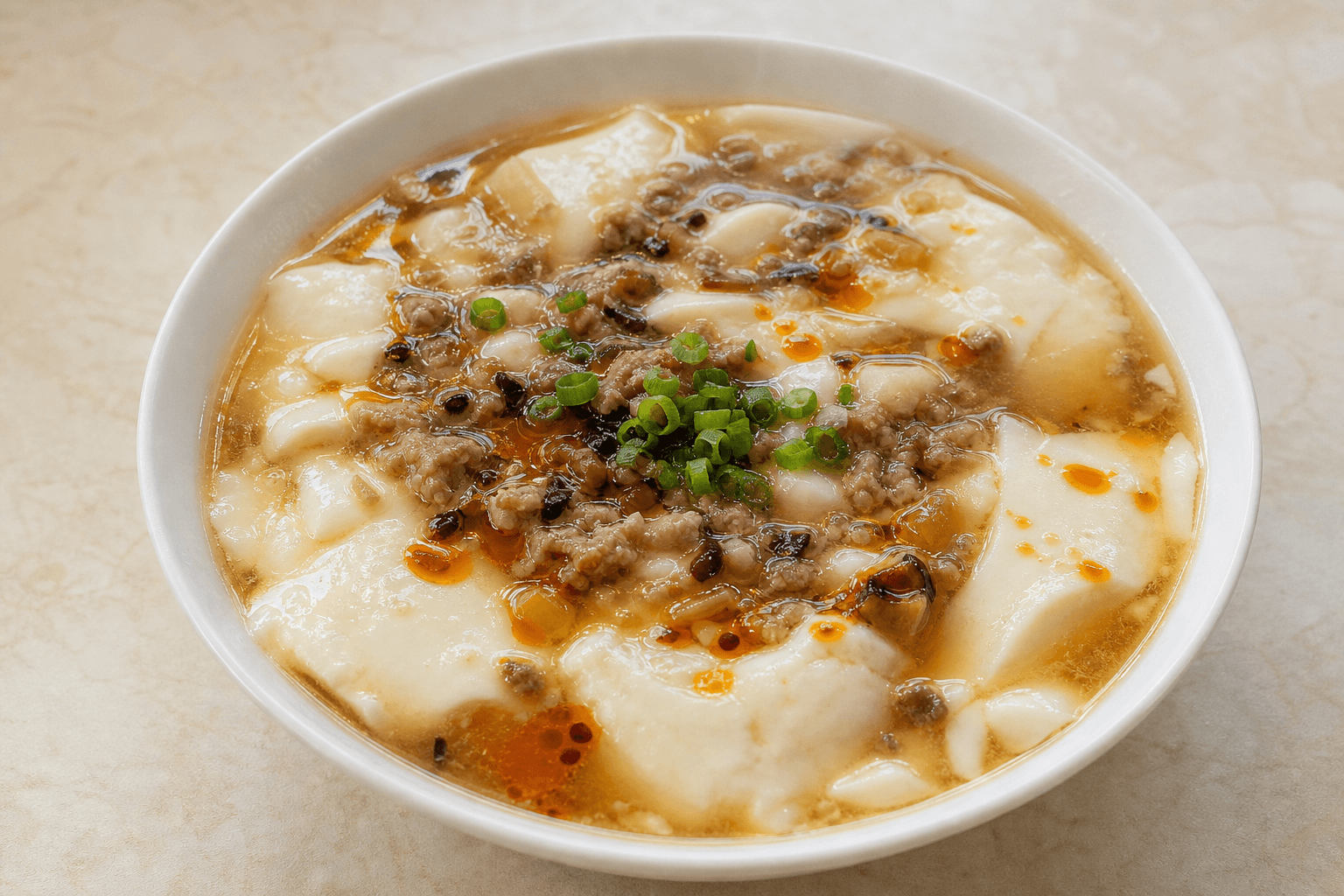 Photorealistic Silken tofu pudding menu-main p09 food image by VDAMO