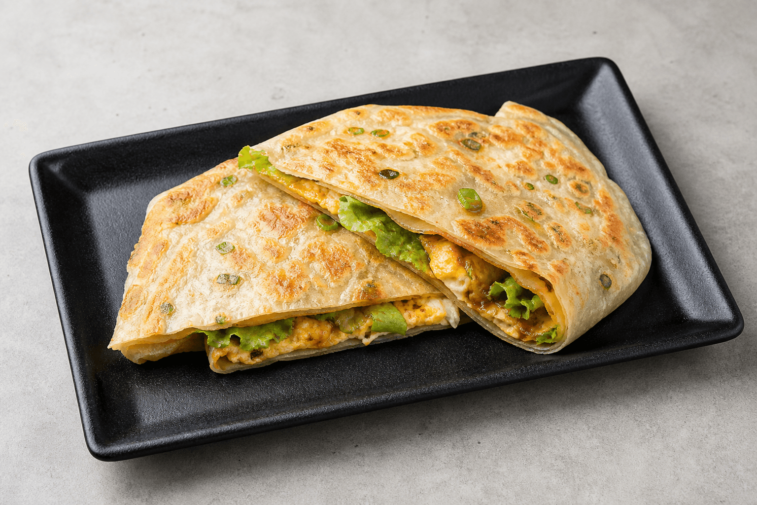 Photorealistic Stuffed egg pancake menu-main p02 food image by VDAMO