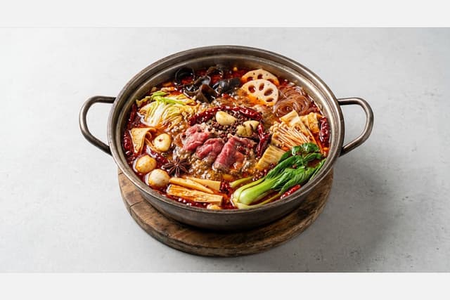 Photorealistic Spicy mala hot pot menu-main p02 food image by VDAMO