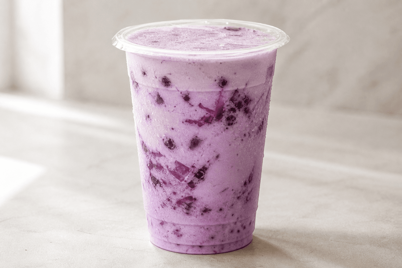 Photorealistic Grape yogurt smoothie menu-main p03 food image by VDAMO