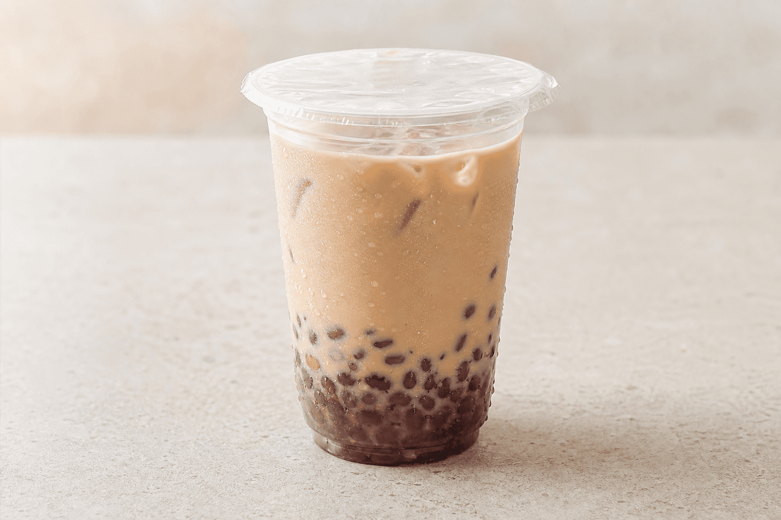 Photorealistic Red bean milk tea menu-main p09 food image by VDAMO