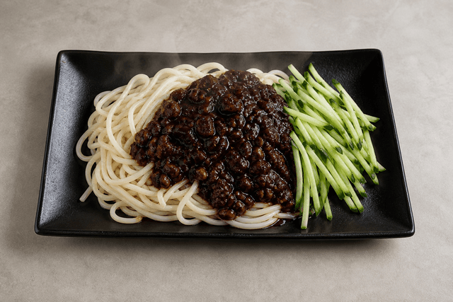 Photorealistic Beijing zhajiangmian menu-main p02 food image by VDAMO
